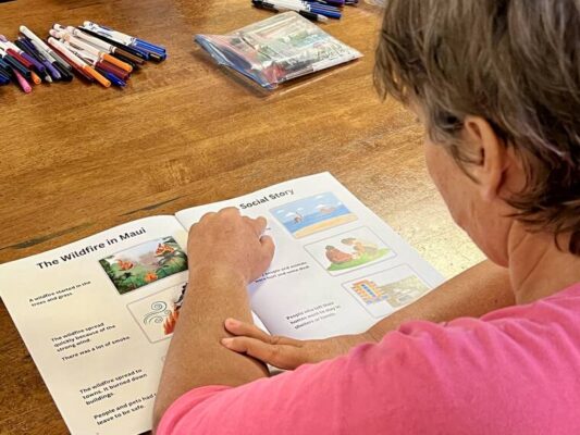 Workbook helps disabled cope with Maui wildfire